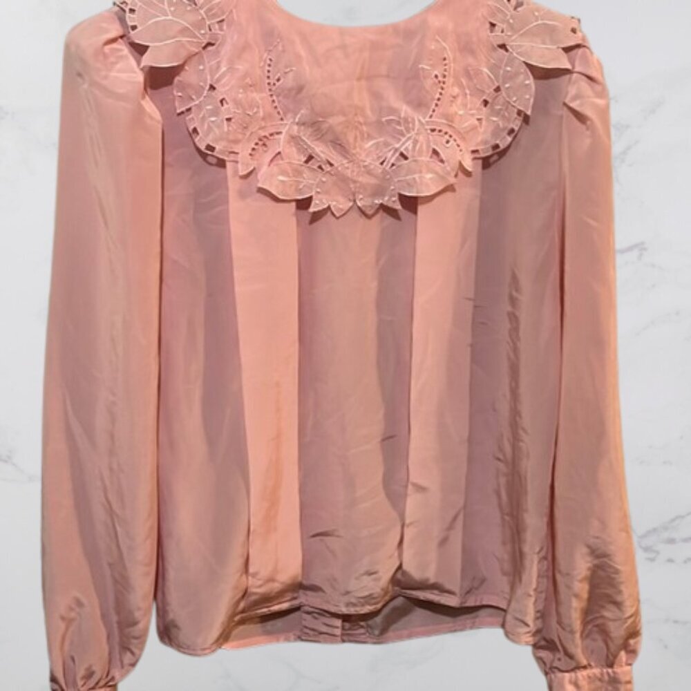 Vintage women’s La Blouse top pink